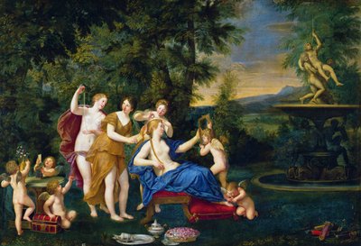 Venus attended by nymphs and cupids by Francesco Albani